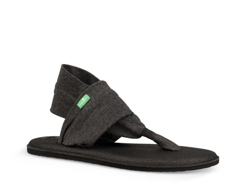 Sanuk Yoga Slingback 2 Sandaler Dam Charcoal | JSOP1267