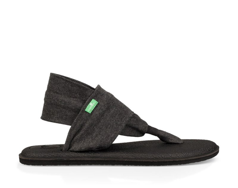 Sanuk Yoga Slingback 2 Sandaler Dam Charcoal | JSOP1267