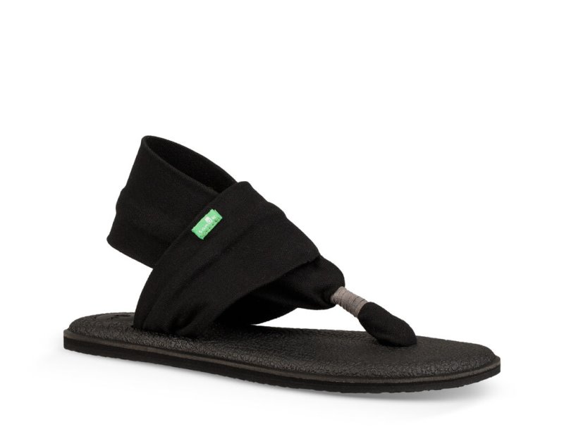 Sanuk Yoga Slingback 2 Sandaler Dam Svarta | JSOP1264