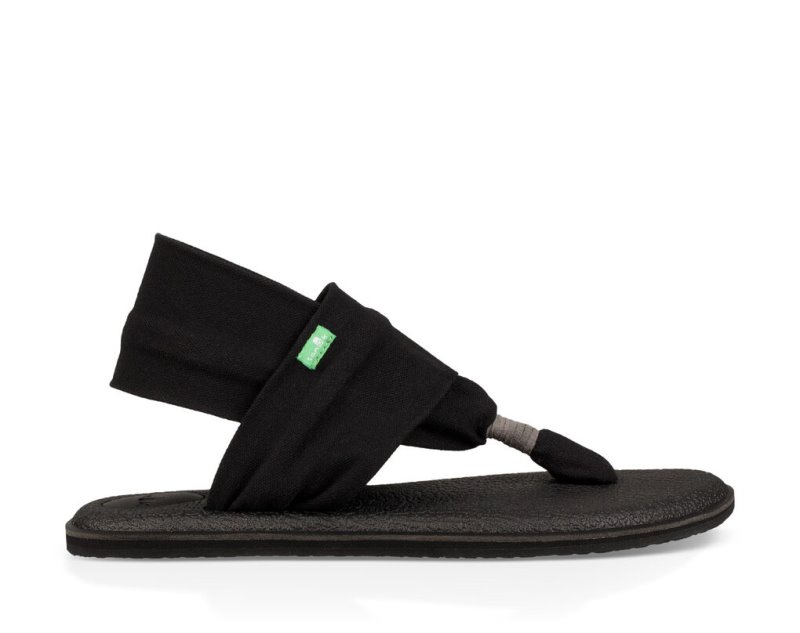 Sanuk Yoga Slingback 2 Sandaler Dam Svarta | JSOP1264