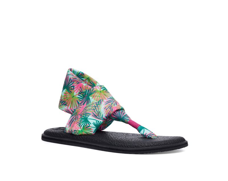 Sanuk Yoga Slingback 2 Tropical Veganska Sandaler Dam Olika Färger | JSOP1285