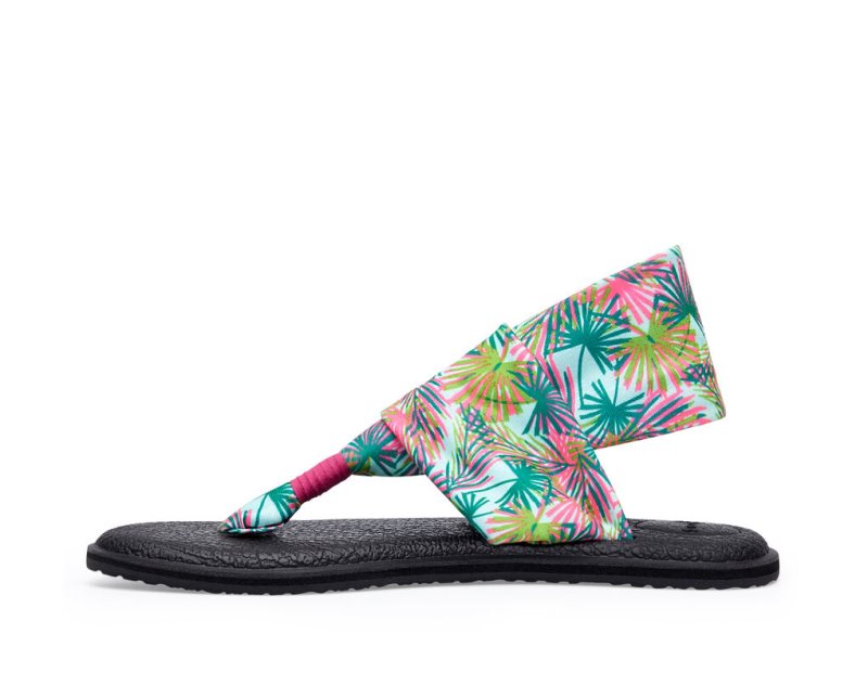 Sanuk Yoga Slingback 2 Tropical Veganska Sandaler Dam Olika Färger | JSOP1285