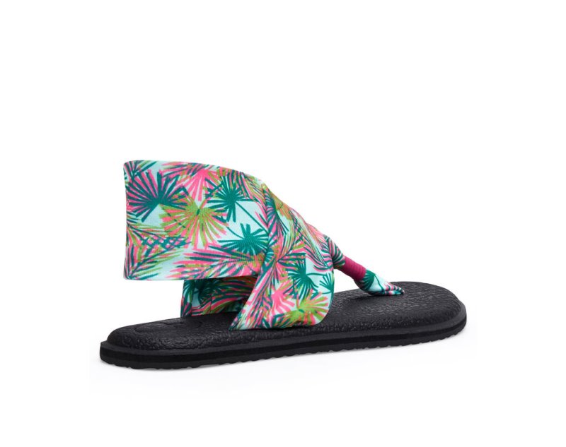 Sanuk Yoga Slingback 2 Tropical Veganska Sandaler Dam Olika Färger | JSOP1285