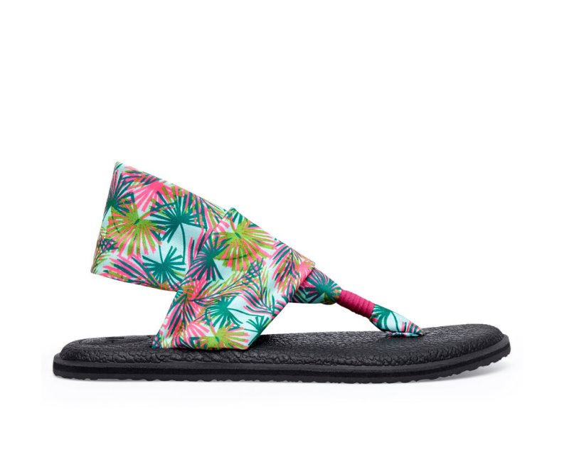 Sanuk Yoga Slingback 2 Tropical Veganska Sandaler Dam Olika Färger | JSOP1285