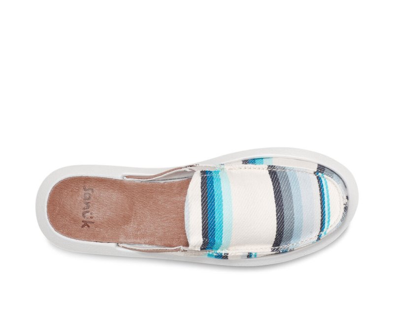 Sanuk You Got My Back Blanket Sustainable Slip-on Tofflor Dam Blå | JSOP1287