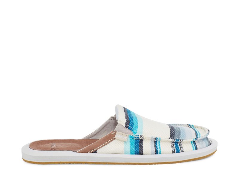 Sanuk You Got My Back Blanket Sustainable Slip-on Tofflor Dam Blå | JSOP1287