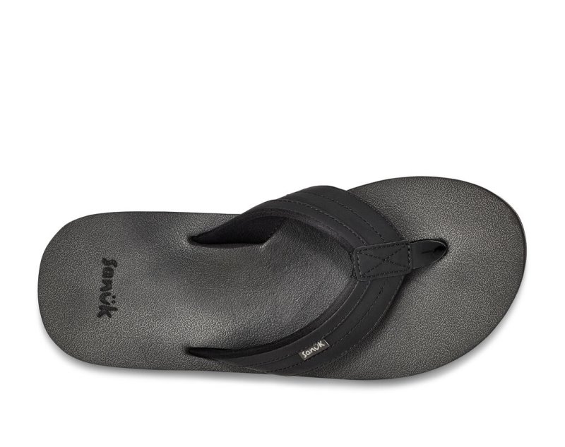 Sanuk Ziggy Vatten-Friendly Flip Flop Herr Svarta | JSOP1406