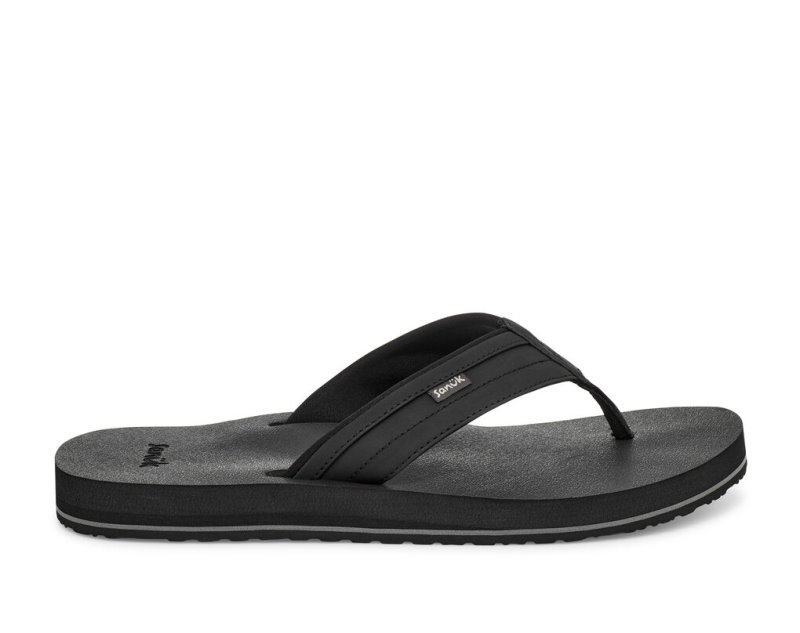 Sanuk Ziggy Vatten-Friendly Flip Flop Herr Svarta | JSOP1406