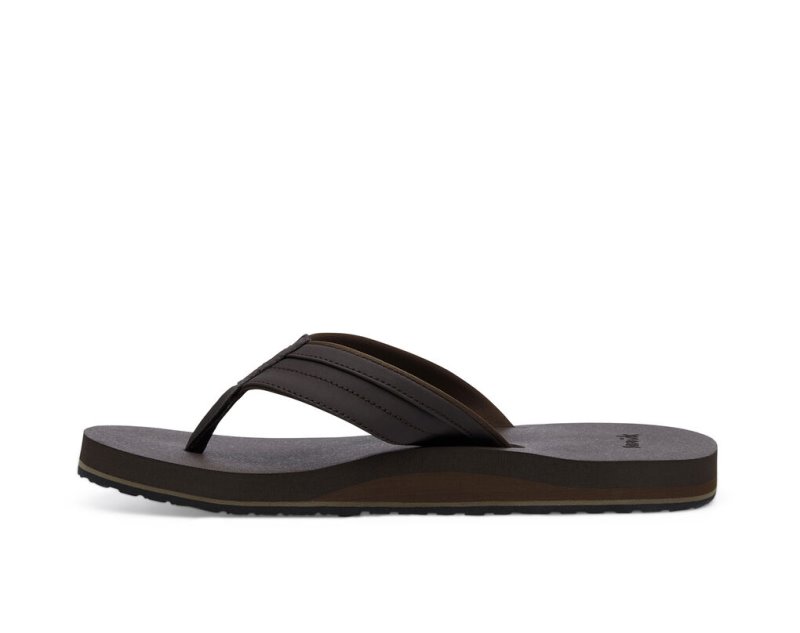 Sanuk Ziggy Vatten-Friendly Flip Flop Herr Mörkbruna | JSOP1408