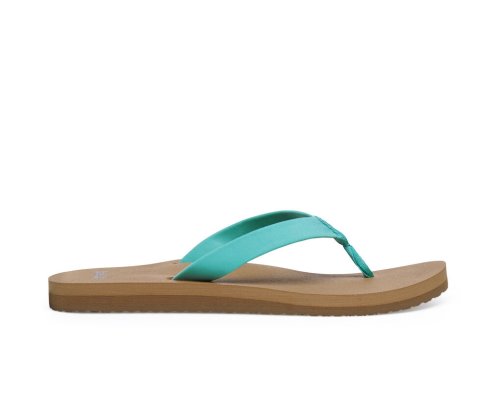 Sanuk Ashland ST Veganska Flip Flop Dam Turkos | JSOP1113