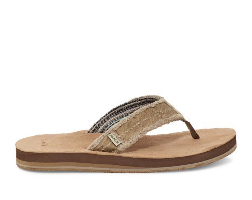 Sanuk Fraid Not Soft Top Eco-Friendly Flip Flop Herr Bruna | JSOP1323