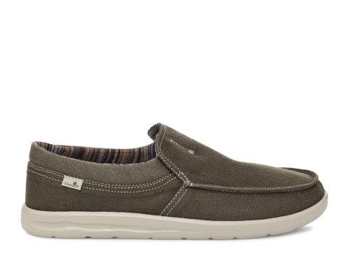 Sanuk Hi Bro Lite Hemp Slip-on Skor Herr Grå | JSOP1332