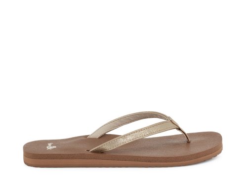 Sanuk Yoga Joy Shimmer Metallic Sandaler Dam Bruna | JSOP1224