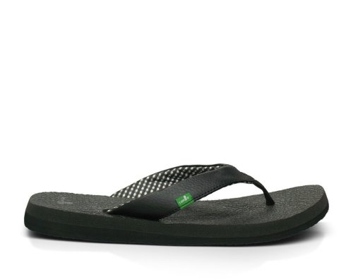 Sanuk Yoga Mat Flip Flop Dam Svarta | JSOP1236