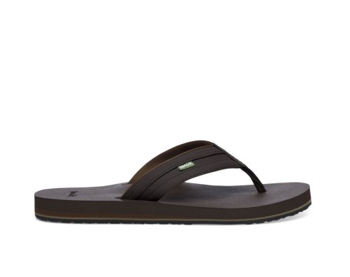 Sanuk Ziggy Vatten-Friendly Flip Flop Herr Mörkbruna | JSOP1408